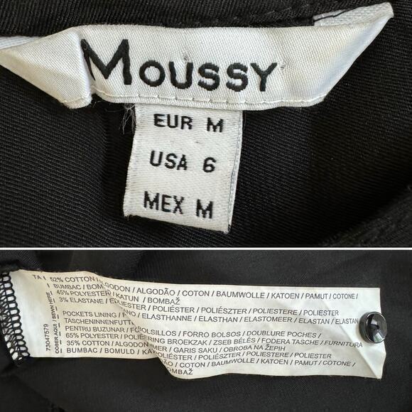 Moussy Sleeveless Drawstring Waist Black Dress Size 6‎ - Picture 5 of 5